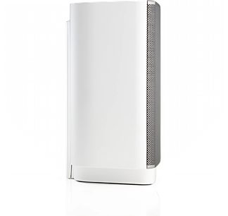 Altavoz inalámbrico conectado Sonos PLAY:5 blanco, vista frontal, forma rectangular vertical, rejilla metálica en la parte delantera