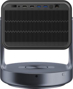 Videoproiector Hisense C2 Ultra, vedere din spate, suprafață netedă, conectivitate vizibilă: 2 HDMI, 2 USB, audio, S/PDIF, LAN