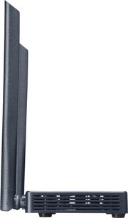 Vogel's SAVA 1022 trådløs sender, sort, set fra siden med lodret antenne og ventilationsgitter på siden