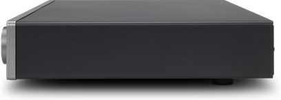 Cambridge Audio CXN V2 netværksaudioafspiller i antracitgrå, set forfra, med en rektangulær form, der er længere i bredden