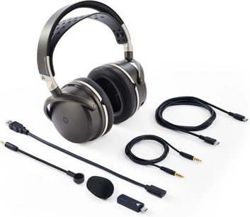 Trådløst gamingheadset Audeze Maxwell 2 ANC Xbox sort med aftagelig mikrofon, kabler og USB-C-adapter