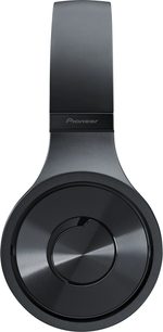 Pioneer SE-MX9-K sort hovedtelefoner, venstre profilvisning, ovale ørepuder, polstret hovedbøjle, mat finish