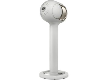 Stativfot DEVIALET Tree för Phantom Ultimate 108 dB, metall Light Pearl, cylindrisk skaft, rund bas, sidosyn