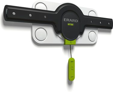 Erard FIXIT 400 sort og grøn TV-vægbeslag, vægbjælke, drejeligt arm, firkantet TV-plade, vaterpas