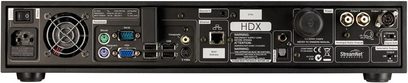 Naim Audio HDX-SSD netværksaudioafspiller, bagside, audio- og netværkstilslutninger, kontrolknapper, display