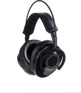 Audioquest Night Hawk Carbon hovedtelefoner, lukket circumaural design, mat sort finish, ovale ørepuder, polstret hovedbøjle