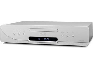 High-fidelity CD player Atoll Electronique DR200 Evolution silver, front view, circular buttons, central digital display