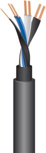 RCA-lydkabel Wireworld Equinox 8 3m, sort kappe, 4 ledere i orange, blå, hvid og grå