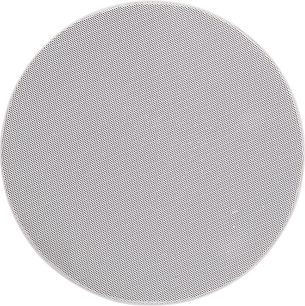 Indbygningsloftshøjttaler ArtSound HPRO550, rund, hvid, med fin metalgitter, set forfra
