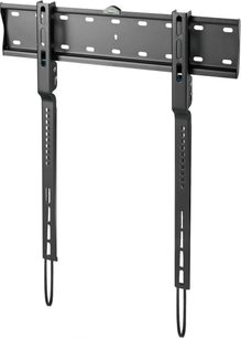 Norstone Mount SLIMLED 3265 matte black wall-mounted TV bracket, perforated plate, slim articulated arms, bubble level