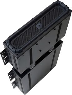Wbudowany subwoofer Velodyne SCIWDVR SCIWBB SC1250, czarny, prostokątny, podwójna metalowa rama z górną maskownicą