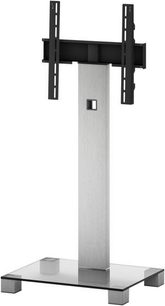 Sonorous PL2510C-INOX TV-møbel i rustfrit stål og glas, på fod, med lodret holder til fladskærm