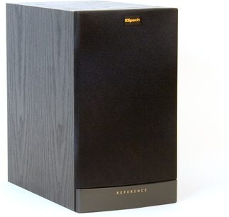 Knihovní reproduktor Klipsch Reference RB-51 MkII, provedení tmavé dřevo a černá, pohled zepředu v perspektivě