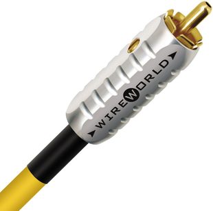 Wireworld Chroma 8 knaldgult digitalt koaksialkabel, 2 m, forsølvede RCA-stik, elegant finish