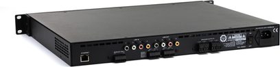 Усилвател с много канали Klipsch KDA-1000 черен, преден изглед, с конектори и контролни елементи на предната страна