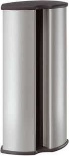 Vogel's EFA 6830 cylindrisk kabelskjuler i børstet stål, to dele, enkel og elegant, set forfra