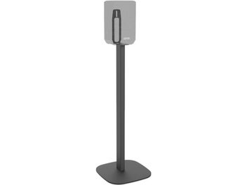 Cavus CSDH150 sort højttaler-fod til Denon Home 150, rund base, lodret stang, grå topplade, rent design