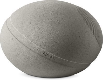 Focal OD STONE 8 Basalt buitenluidspreker van beton, bovenaanzicht, bolvormig, metalen rooster