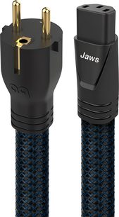 Audioquest JAWS C13 2 m strømkabel, sort europæisk stik med guldbelagte ben og IEC C13-stik