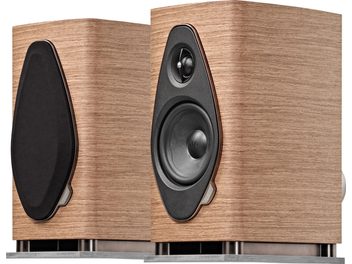 Sonus Faber Sonetto I G2 valrieksta krāsas plauktu skaļruņu pāris ar melnu priekšējo paneli un noņemamu režģi