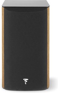 Głośnik biblioteczny Focal Aria Evo X N°1 w kolorze orzechowym, widok z przodu, czarny głośnik, kopułkowy tweeter, czarny front