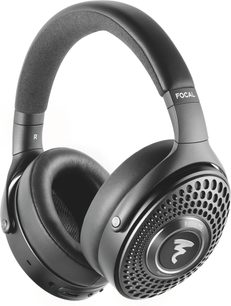 Auriculares hi-fi Focal Bathys MG grises, diadema acolchada y copas ovaladas perforadas en vista de tres cuartos