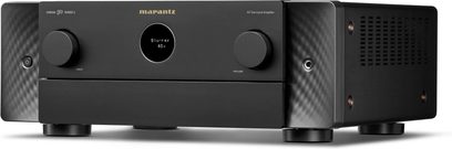 Marantz Cinema 50 Serie 2 hjemmebiografforstærker i sort, set forfra med central skærm og to drejeknapper