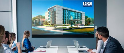 visning af en skærm med et HDR-billede
