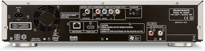 Marantz BD5004 4K Blu-ray-afspiller, bagside, analog og digital audio/video-tilslutning, Ethernet-port, USB-port