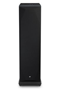 MoFi Electronics SourcePoint 888 golvhögtalare svart med svart akustiskt galler framifrån