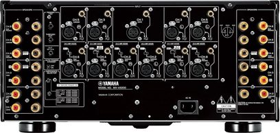 Yamaha MX-A5200 sort multikanal-effektforstærker, frontpanel, frontvisning, 12 kanaler, mange tilslutninger og kontroller