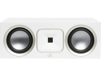 Altavoz central MartinLogan Foundation C1 blanco mate, rectangular, 2 woofers redondos, tweeter cuadrado central