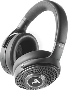 Auriculares hi-fi Focal Bathys MG grises, vista en tres cuartos, diadema acolchada y copas redondas con rejilla perforada