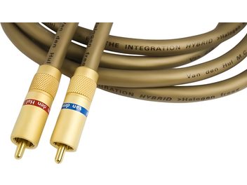 Cavo audio RCA Van den Hul The Integration Hybrid 1,2 m, guaina oro, connettori dorati rosso e blu