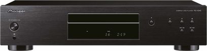 Pioneer PD-10AE CD-afspiller i sort, børstet aluminiumsfront, grønt display, runde og firkantede knapper