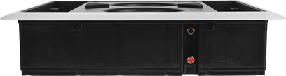 Vestavný subwoofer Velodyne SC-IW 600 X černý, pohled zepředu s velkým bílým rámečkem a centrálním reproduktorem