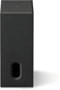 Sony BRAVIA Theatre Sub 8 juodas žemųjų dažnių garsiakalbis, vertikalaus stačiakampio formato su anga priekyje
