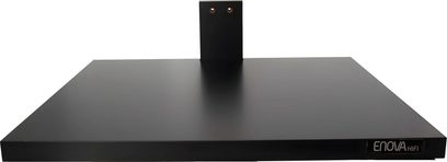 Enova HIFI Turntable Wallmount černý, černý matný nástěnný obdélníkový nábytek se dvěma červenými očky na přední straně