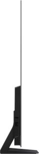Samsung højopløsnings-tv F-TQ77S90D-BF, sidevisning, ultratynd skærm, sort stander, slankt lodret design