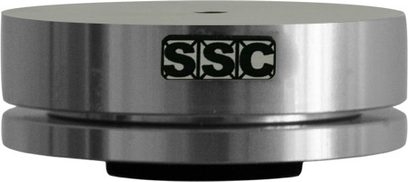 SSC Liftpoint 1,6 aluminiumskontrafjeder, nærbillede ovenfra let skråt, cylindrisk trappetrinform