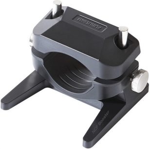 Üst kısmında iki adet gümüş renkli metal sıkma vidası bulunan, mat siyah plastikten, yuvarlak formda kablo kelepçesi