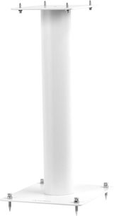 Norstone Design Stylum 1 hvit satengbokstativ, sylindrisk, vertikal, med justerbare føtter, 4 festepunkter