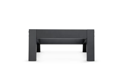 Suport de boxă jos Mofi Electronics SourcePoint 10 negru, structură dreptunghiulară din metal, vedere din față