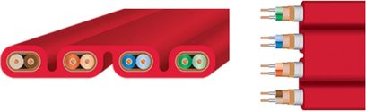 Ethernet-netværkskabel RJ45 Wireworld Starlight CAT8 2m rød med 4 par ledere og RJ45-stik med guldbelægning