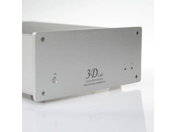 3D Lab Nano Network Transport Signature V5 -verkkoäänisoitin, harjattu vaalean harmaa metallikotelo, kaiverrettu etupaneeli