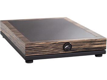Αποσβεστήρας hi-fi Franc Audio Accessories Wood Block FAT Platform CARBON ορθογώνιος από ζεμπράνο και μαύρη επιφάνεια