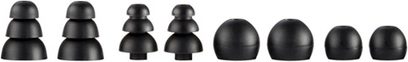 Otto auricolari in silicone nero di diverse dimensioni per cuffie Beats Tour with Control Talk