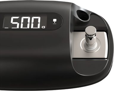 Bilancia per giradischi HumminGuru S-DUO Pro nera con schermo digitale da 5,00 g e piatto metallico