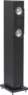 Highland Audio Aingel 3205 sort højttaler, set forfra, med to runde højttalere og en diskant
