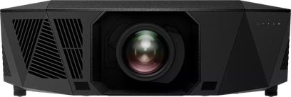 Epson EH-QL3000 must videoprojektor, esivaade, keskne objektiiv, külgmised ventilatsiooniavad, nupud paremal